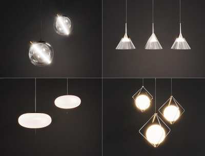 现代吊灯3D模型下载